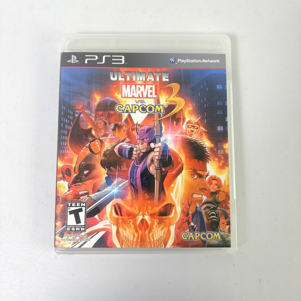 Ultimate Marvel vs Capcom 3 PS3 Sony PlayStation 3 Fighting Game Disc
